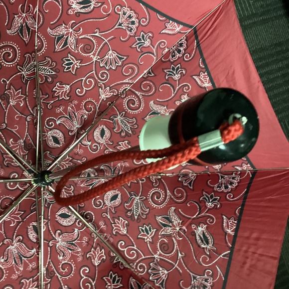 Christian Dior Umbrella RED DESIGN.  Print Multicolor Vintage♥️ - Picture 4 of 12